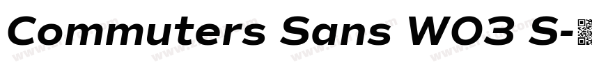 Commuters Sans W03 S字体转换